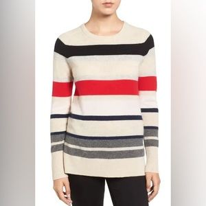 Halogen Patterned Cashmere Sweater, size XL